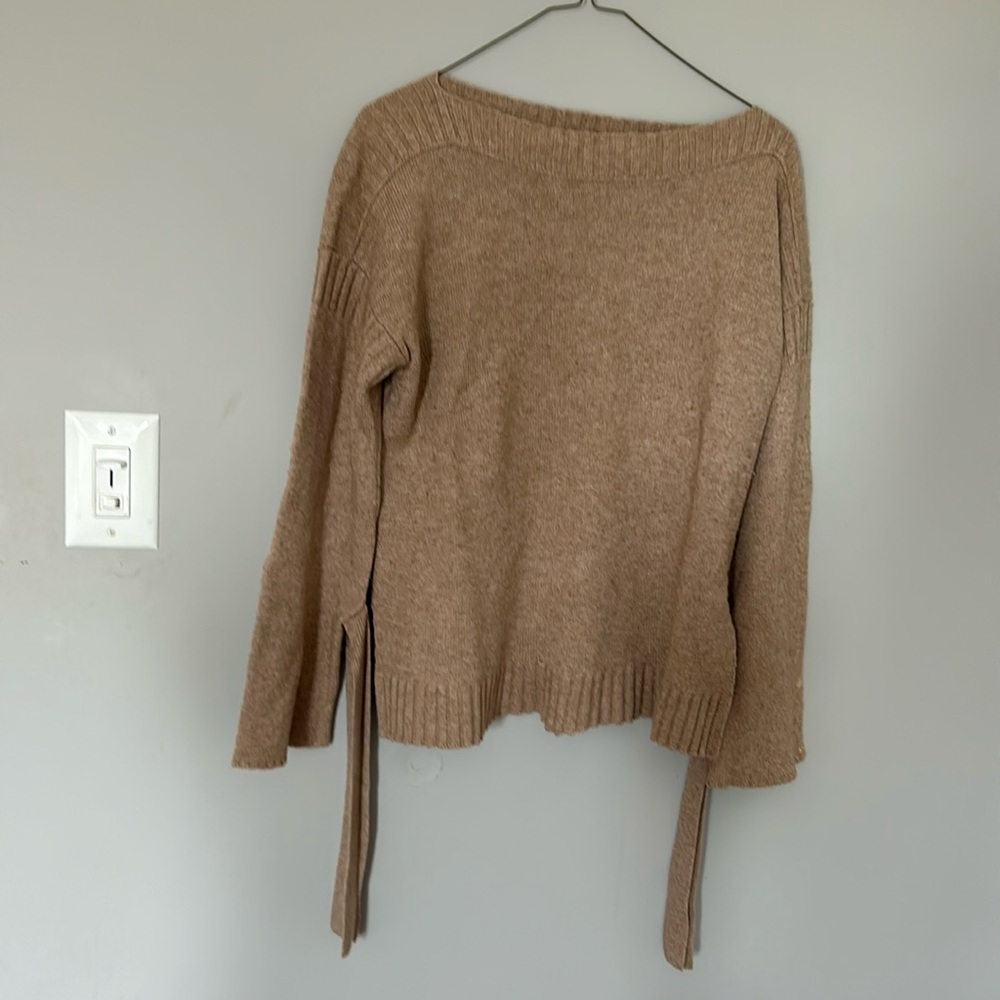 Lucky brand brown sweater flowy sleeves small